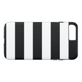 Coques Case-Mate iPhone Boîtier téléphonique horizontal rayé noir et blanc (Dos (Horizontal))