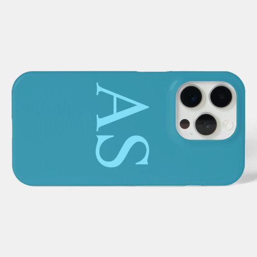 Coques Case-Mate iPhone Boîtier téléphonique initial monographique bleu pe (Verso (horizontal))