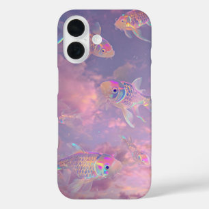 Coques iPhone 16 Boîtier téléphonique Iridescente Koi Fish