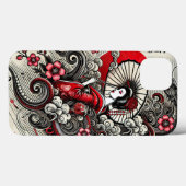 Coques Case-Mate iPhone Boîtier téléphonique japonais Geisha - Design élég (Verso (horizontal))