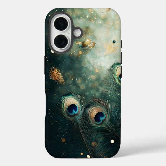 Coques Case-Mate iPhone Boîtier téléphonique Luxe Peacock Iridescente (Verso)