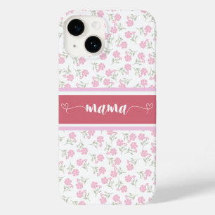 Coque Pour iPhone 14 Boîtier téléphonique "Mama" floral