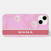 Coques Case-Mate iPhone Boîtier téléphonique "Mama" rose Floral (Verso (horizontal))