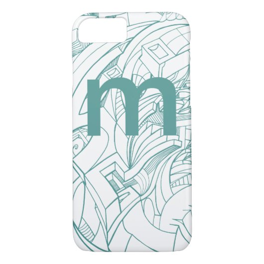 Coques Case-Mate iPhone Boîtier téléphonique Monogramme (Dos)