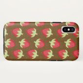 Coques Case-Mate iPhone Boîtier téléphonique Motif fraise - Brown (Dos (Horizontal))