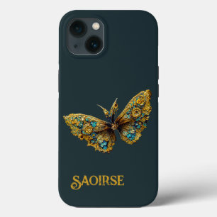 Case-Mate iPhone Case Boîtier téléphonique Ornate Gold & Turquoise Papil