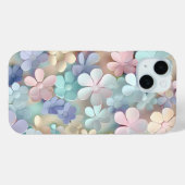 Coques Case-Mate iPhone Boîtier téléphonique Pastel Floral Blossom 3D (Verso (horizontal))