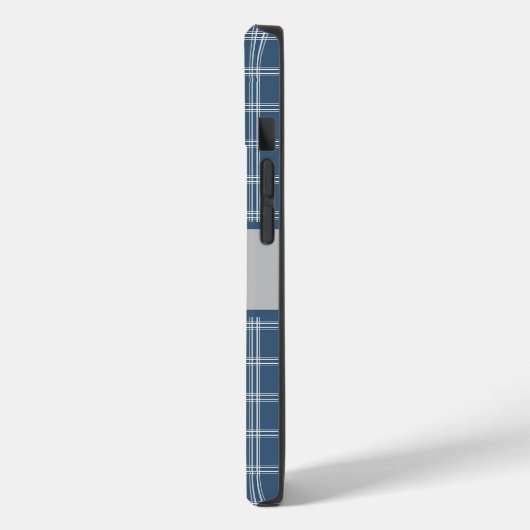 Coques Case-Mate iPhone Boîtier téléphonique personnalisé bleu plaid (Verso / Gauche)