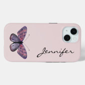 Coques Case-Mate iPhone Boîtier téléphonique personnalisé Butterfly iPhone (Verso (horizontal))