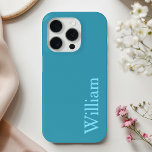 Coque iPhone 15 Pro Boîtier téléphonique personnalisé de nom bleu<br><div class="desc">Ajoutez une touche d'élégance et d'individualité à votre téléphone grâce à notre étui téléphonique personnalisé Blue Name. Doté d'un arrière - plan bleu épuré, ce coque est entièrement personnalisable avec votre nom ou vos initiales. Fabriqué à partir de matériaux de haute qualité, il offre une excellente protection contre les gouttes...</div>