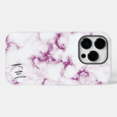 Coques Case-Mate iPhone Boîtier téléphonique personnalisé en marbre rose P (Verso (horizontal))