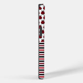 Coques Case-Mate iPhone Boîtier téléphonique personnalisé Ladybugs & Strip (Verso / Droite)