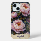 Coques Case-Mate iPhone Boîtier téléphonique personnalisé Peonies roses Vi (Verso)