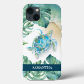 Coques Case-Mate iPhone Boîtier téléphonique personnalisé Sea Turtle Beach (Verso)