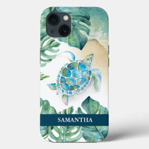 Case-Mate iPhone Case Boîtier téléphonique personnalisé Sea Turtle Beach