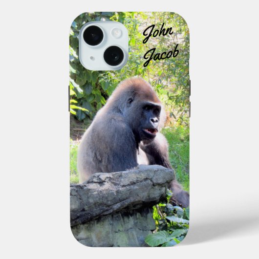 Coques Case-Mate iPhone Boîtier téléphonique personnalisé Silverback Goril (Verso)