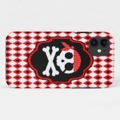 Coques Case-Mate iPhone Boîtier téléphonique Pirate Goth Red Halloween (Dos (Horizontal))