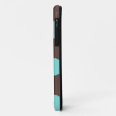 Coques Case-Mate iPhone Boîtier téléphonique : Pot Polka (Brown et bleu) (Dos/Gauche)