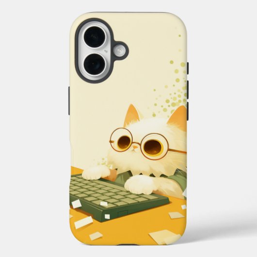 Coques Case-Mate iPhone Boîtier téléphonique pour chat de travail, Apple i (Verso)