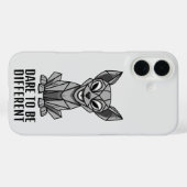 Coques Case-Mate iPhone Boîtier téléphonique pour chien géométrique (Verso (horizontal))