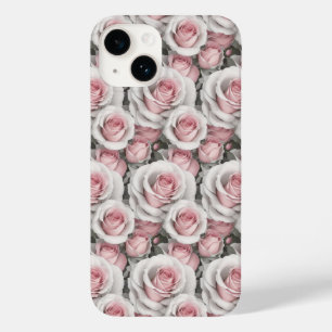 Coque Pour iPhone 14 Boîtier téléphonique pour petites roses roses rose