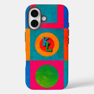 Coques iPhone 16 Boîtier téléphonique pour pop couleur géométrique