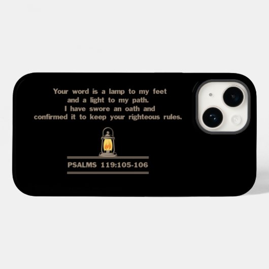 Coques Case-Mate iPhone Boîtier téléphonique Psalms (Verso (horizontal))