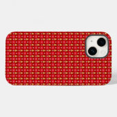 Coques Case-Mate iPhone Boîtier téléphonique Red and Gold Christmas Trees (Verso (horizontal))