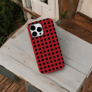 Coque Pour Pour iPhone 14 Pro Max Boîtier téléphonique Red Buffalo Plaid pour Vacanc