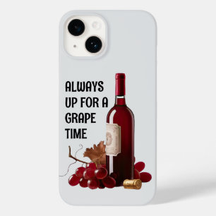 Coque Pour iPhone 14 Boîtier téléphonique Red Wine Time
