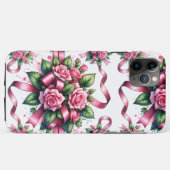 Coques Case-Mate iPhone Boîtier téléphonique Roses et Rubans roses (Dos (Horizontal))