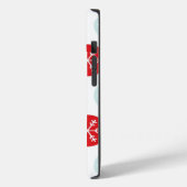 Coques Case-Mate iPhone Boîtier téléphonique rouge et bleu Snowflake (Verso / Gauche)