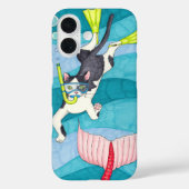 Coques Case-Mate iPhone Boîtier téléphonique Scuba Kitty (Verso)