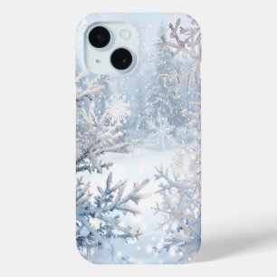 Coque Pour iPhone 15 Boîtier téléphonique Snowy Forest