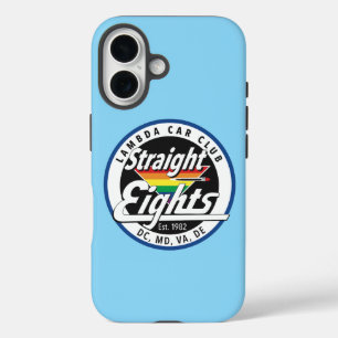 Coques iPhone 16 Boîtier téléphonique Straight Eights (bleu clair)