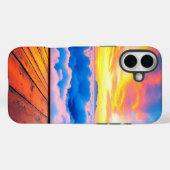 Coques Case-Mate iPhone Boîtier téléphonique Sunset Nuages (Verso (horizontal))