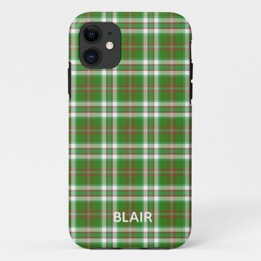 Coques Case-Mate iPhone Boîtier téléphonique Tartan vert (Dos)