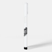 Coques Case-Mate iPhone Boîtier téléphonique Tropical Noir Et Blanc (Verso / Droite)