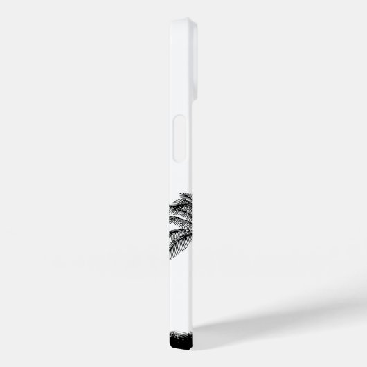 Coques Case-Mate iPhone Boîtier téléphonique Tropical Noir Et Blanc (Verso / Droite)