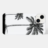 Coques Case-Mate iPhone Boîtier téléphonique Tropical Noir Et Blanc (Verso (horizontal))