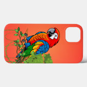 Coques Case-Mate iPhone Boîtier téléphonique Tropical Parrot (Verso (horizontal))