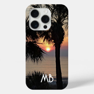 Coque iPhone 15 Pro Boîtier téléphonique Tropical Sunrise