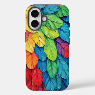 Coques iPhone 16 Boîtier téléphonique Vibrant Parrot Wings