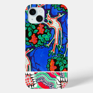 Coque iPhone 15 Mini Boîtier téléphonique vintage Floral Design