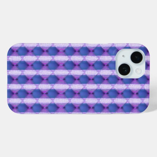 Coques Case-Mate iPhone Boîtier téléphonique violet courbé en diamant (Verso (horizontal))