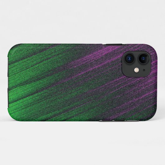 Coques Case-Mate iPhone Boîtier téléphonique violet et vert en métal givré (Dos (Horizontal))