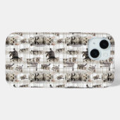 Coques Case-Mate iPhone Boîtier téléphonique Whimsical Cat iPhone 15 (Verso (horizontal))