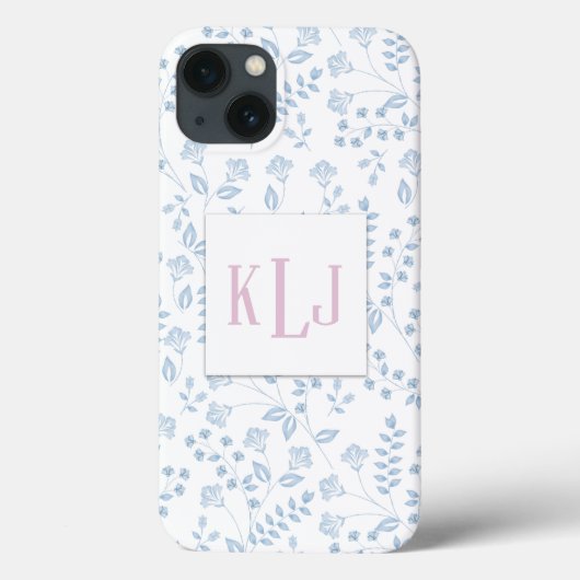 Coques Case-Mate iPhone Boîtier téléphonique Xtreme, Flore Bleue (Verso)