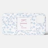 Coques Case-Mate iPhone Boîtier téléphonique Xtreme, Flore Bleue (Verso (horizontal))