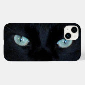 Coques Case-Mate iPhone Boîtier téléphonique - Yeux de chat noir (Verso (horizontal))